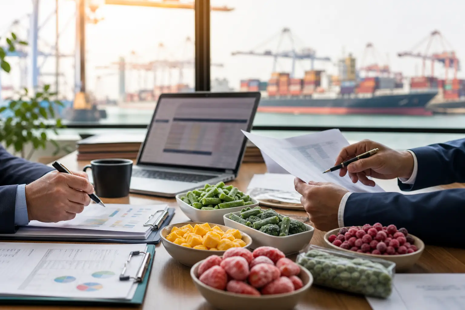 Structured frozen sourcing review
